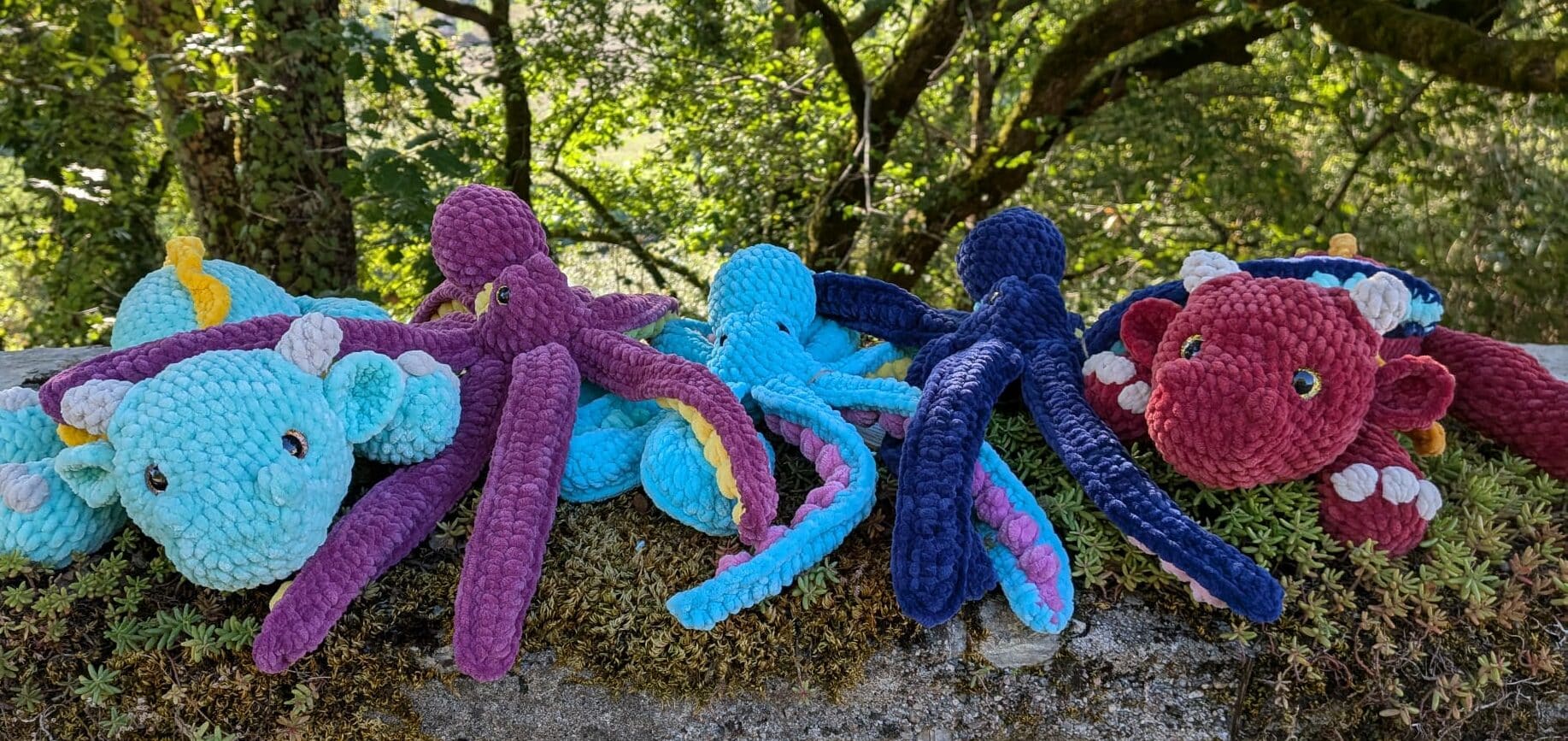 Créations originales au crochet : dragons, pieuvres et amigurumis faits main