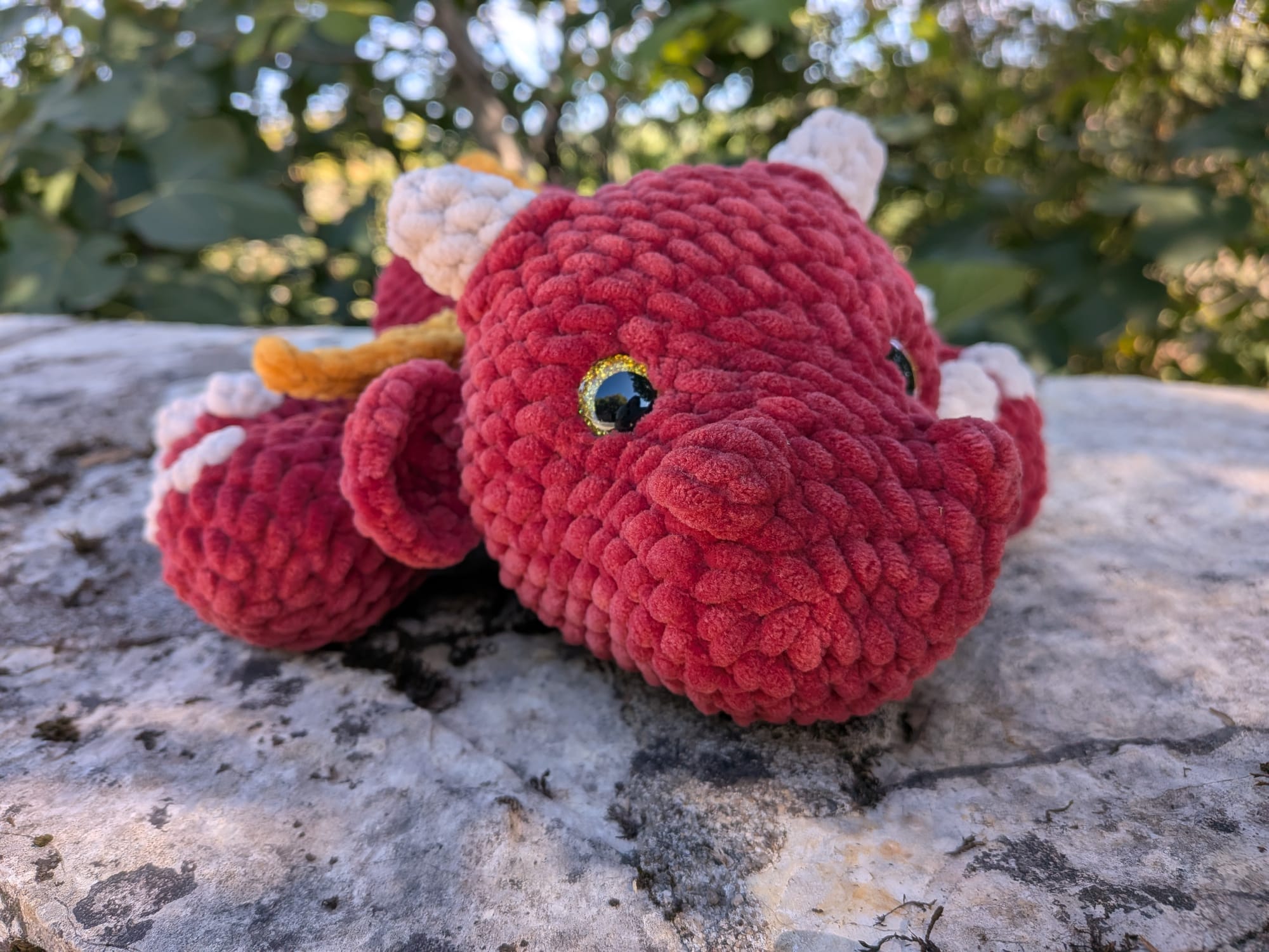 Dragon peluche crochet whimsical