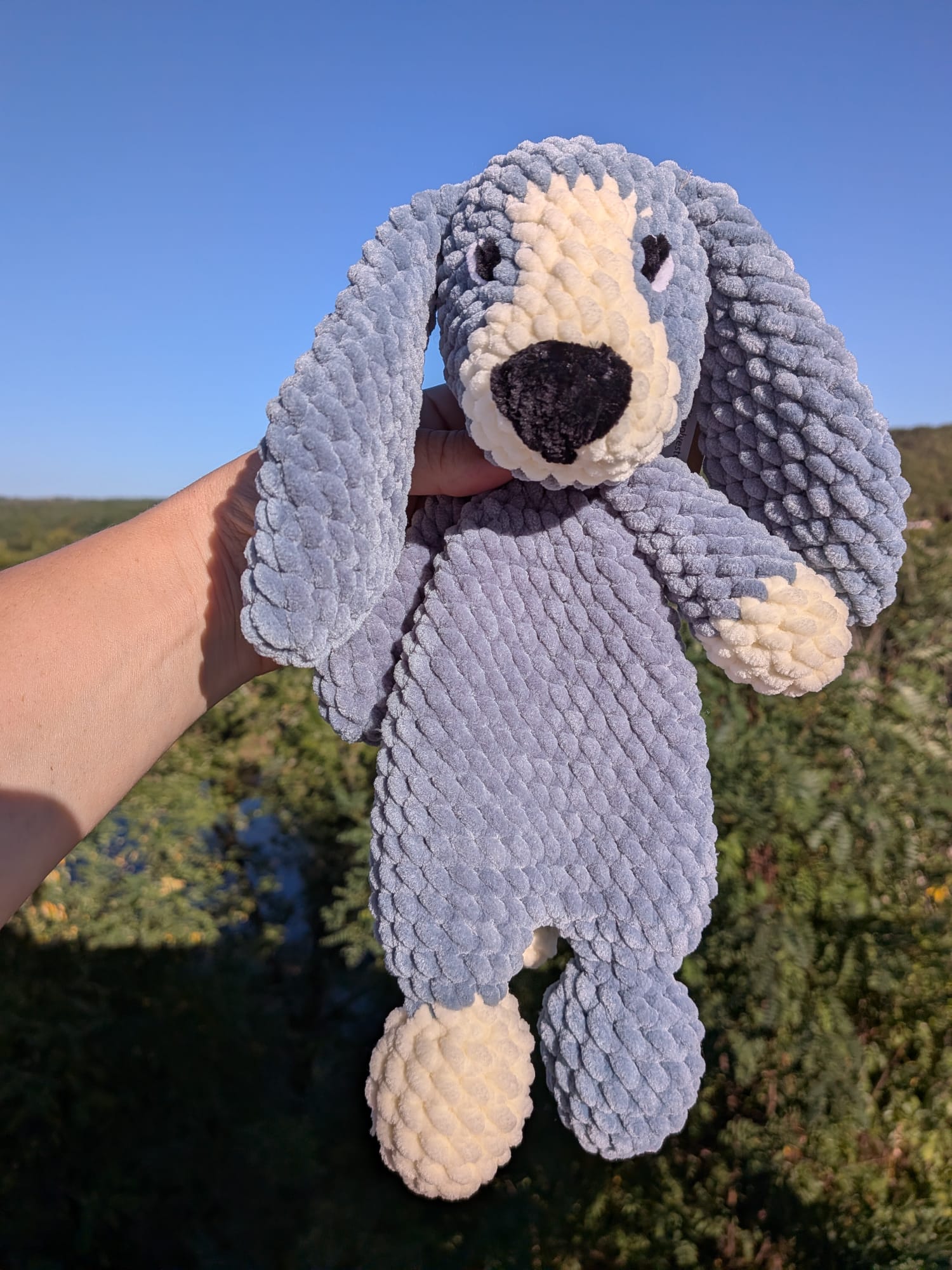 Doudou chien peluche crochet