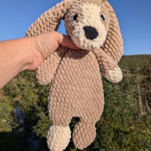Doudou chien peluche crochet